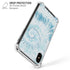 Blue and White Tie Dye iPhone XS Max Clear Case